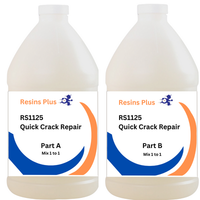 RS1125 - Resins Plus Polyurea Quick Crack Filler - 2 Gallon Kit | Concrete Surface | Concrete Repair | Professional Finish