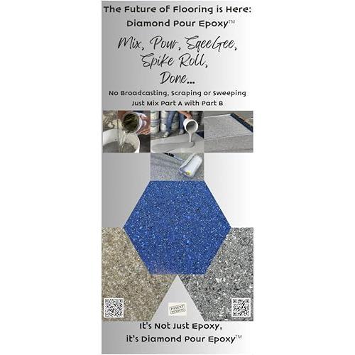 Diamond Pour Epoxy Floor Coating, Pre-Measured, One-Step Epoxy System