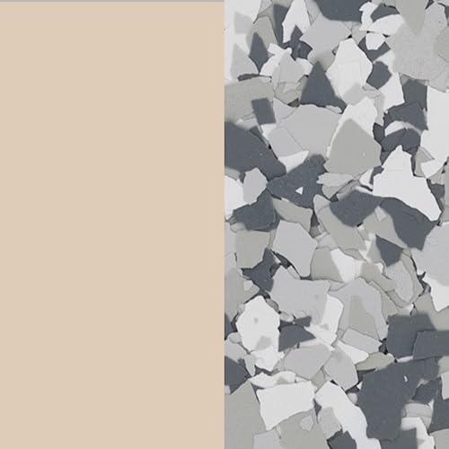 Resins Plus - Garage Floor Coating and Epoxy Kit | Includes All Needed Tools and Materials for DIY Application | RS1210 100% Solids Pigmented Epoxy with Paint Chips