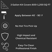 Resins Plus - RS9000 MVB Epoxy UltraFast BaseCoat 3 Gallon Kit | Tan | Grey | Floor Coating System | Garage Floor Epoxy Kit | Commercial Grade