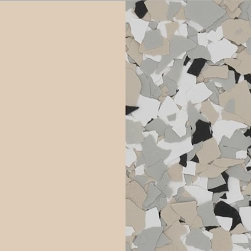 Resins Plus - Garage Floor Coating and Epoxy Kit | Includes All Needed Tools and Materials for DIY Application | RS1210 100% Solids Pigmented Epoxy with Paint Chips