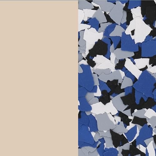 Resins Plus - Garage Floor Coating and Epoxy Kit | Includes All Needed Tools and Materials for DIY Application | RS1210 100% Solids Pigmented Epoxy with Paint Chips