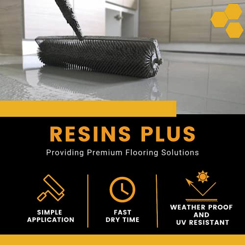 Resins Plus - Garage Floor Coating and Epoxy Kit | Includes All Needed Tools and Materials for DIY Application | RS3425 Fast Cure Water Based Epoxy