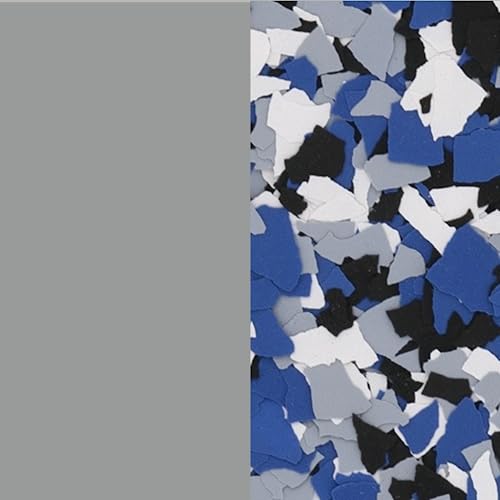 Resins Plus - Garage Floor Coating and Epoxy Kit | Includes All Needed Tools and Materials for DIY Application | RS1210 100% Solids Pigmented Epoxy with Paint Chips